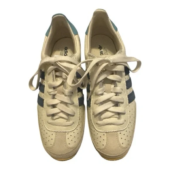 Adidas Japan Sneaker in White, Cream, and Blue - size 6.5 - Picture 4 of 8